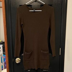 Women's Olive Green Knit Dress